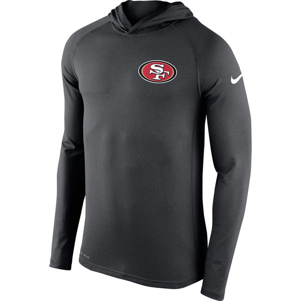 Men's San Francisco 49ers Nike Charcoal Stadium Touch Hooded Performance Long Sleeve T-Shirt,We sell and wholesale Men's San Francisco 49ers Nike Charcoal Stadium Touch Hooded Performance Long Sleeve T-Shirt on line form chian!